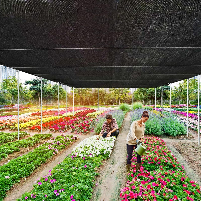 QLOFEI Shade Cloth - 70-90% Sunblock Net for Garden Patio,Shade Sails for Plants Greenhouse Outdoor Pergola Lawn Swimming Sun Shade Cloths for Kennel Chicken Coop Easier to Hang Shade Net Cover - Image 3